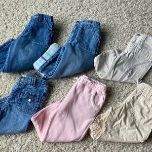 Bundle of 6 Pairs of Baby Girl Pants